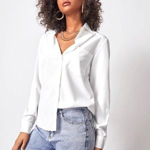 White Button Down Blouse